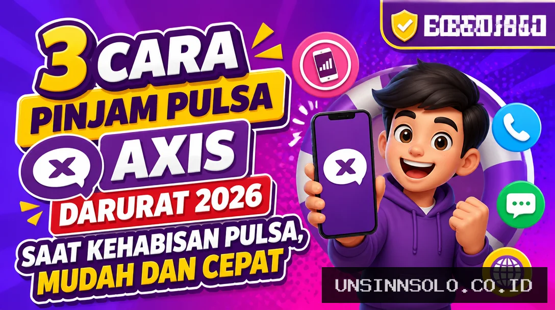 3 Cara Pinjam Pulsa Axis Darurat 2026 Saat Kehabisan Pulsa, Mudah dan Cepat