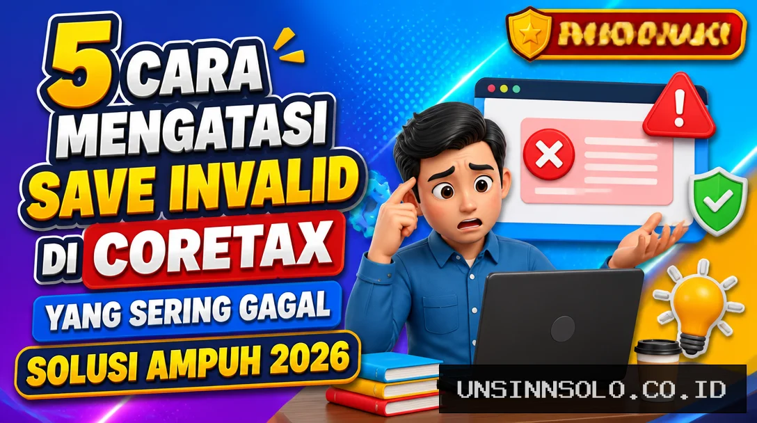 5 Cara Mengatasi Save Invalid di Coretax yang Sering Gagal, Solusi Ampuh 2026