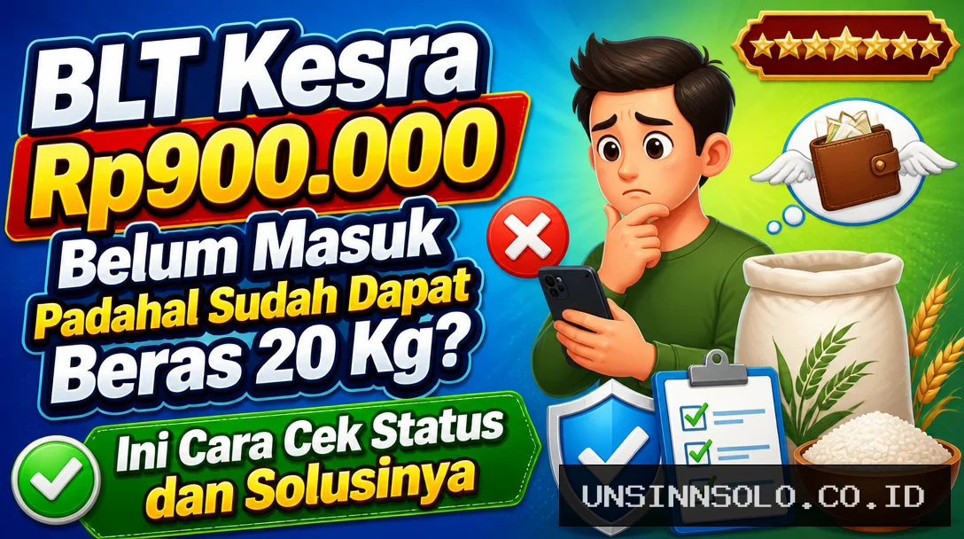 BLT Kesra Rp900.000 Belum Masuk Padahal Sudah Dapat Beras 20 Kg? Ini Cara Cek Status dan Solusinya