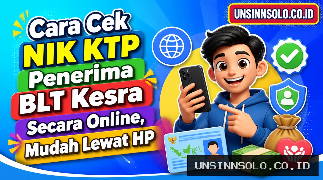 Cara Cek NIK KTP Penerima BLT Kesra Secara Online, Mudah Lewat HP