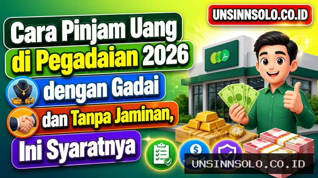 Cara Pinjam Uang di Pegadaian 2026 dengan Gadai dan Tanpa Jaminan, Ini Syaratnya