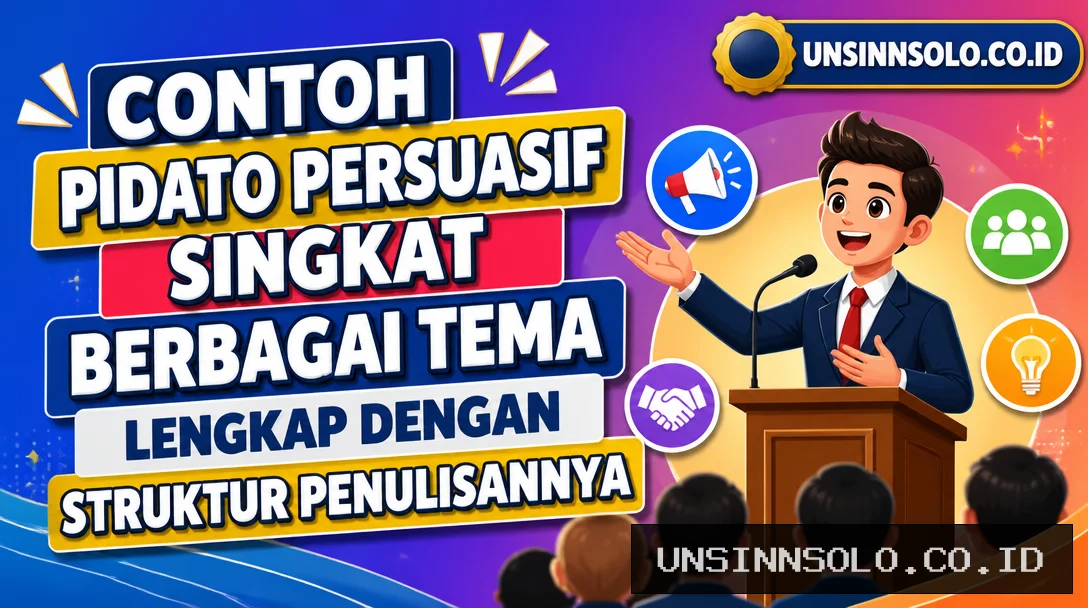 Contoh Pidato Persuasif Singkat Berbagai Tema Lengkap dengan Struktur Penulisannya
