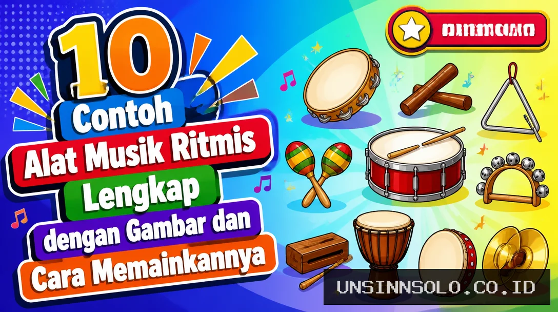 10 Contoh Alat Musik Ritmis Lengkap dengan Gambar dan Cara Memainkannya