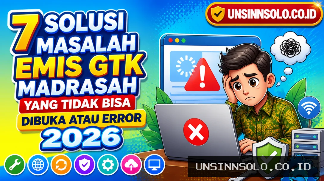 7 Solusi Masalah EMIS GTK Madrasah yang Tidak Bisa Dibuka atau Error 2026