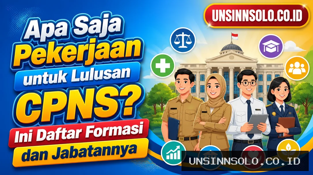 Apa Saja Pekerjaan untuk Lulusan CPNS? Ini Daftar Formasi dan Jabatannya