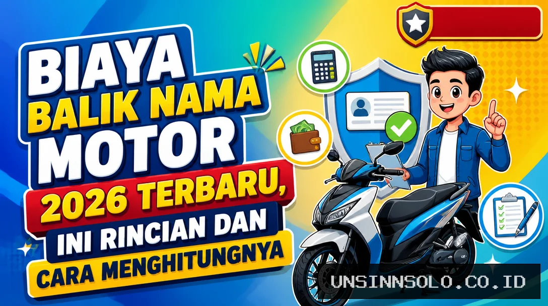 Biaya Balik Nama Motor 2026 Terbaru, Ini Rincian dan Cara Menghitungnya