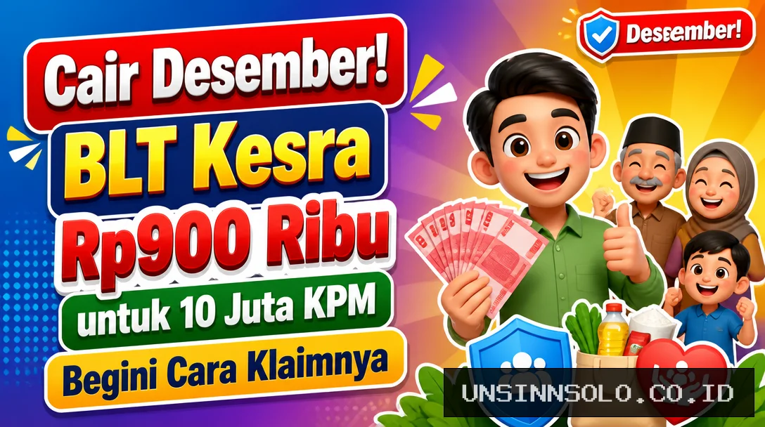 Cair Desember! BLT Kesra Rp900 Ribu untuk 10 Juta KPM, Begini Cara Klaimnya