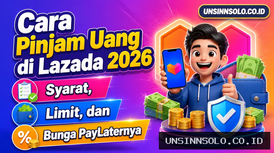 Cara Pinjam Uang di Lazada 2026, Syarat, Limit, dan Bunga PayLaternya