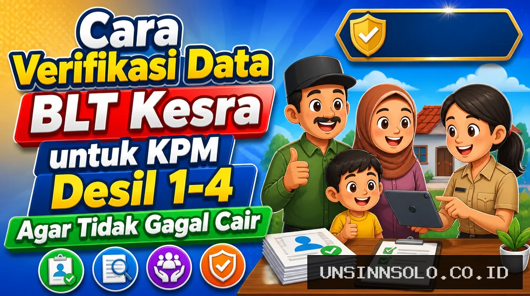 Cara Verifikasi Data BLT Kesra untuk KPM Desil 1-4 Agar Tidak Gagal Cair