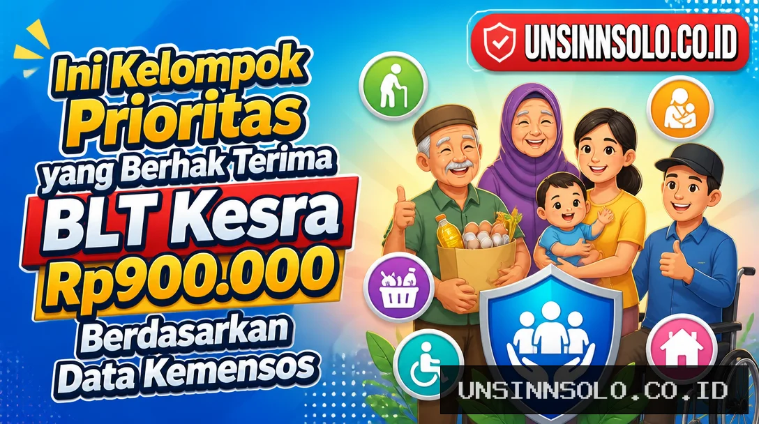 Ini Kelompok Prioritas yang Berhak Terima BLT Kesra Rp900.000 Berdasarkan Data Kemensos