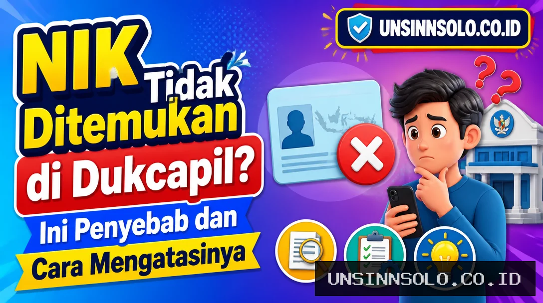 NIK Tidak Ditemukan di Dukcapil? Ini Penyebab dan Cara Mengatasinya