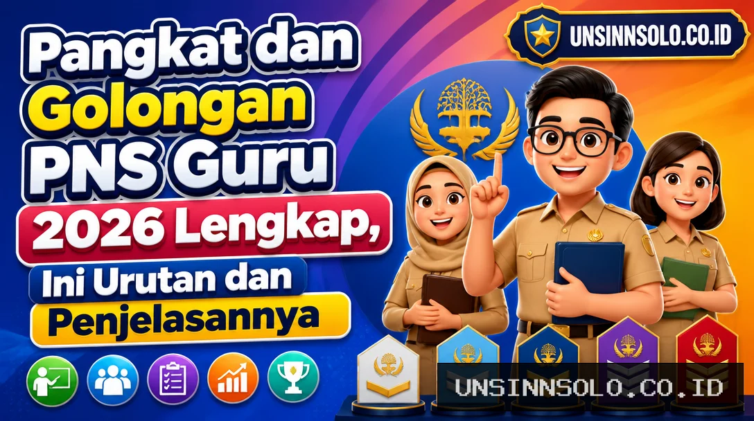 Pangkat dan Golongan PNS Guru 2026 Lengkap, Ini Urutan dan Penjelasannya