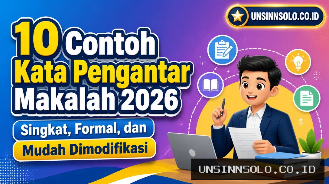 10 Contoh Kata Pengantar Makalah 2026, Singkat, Formal, dan Mudah Dimodifikasi