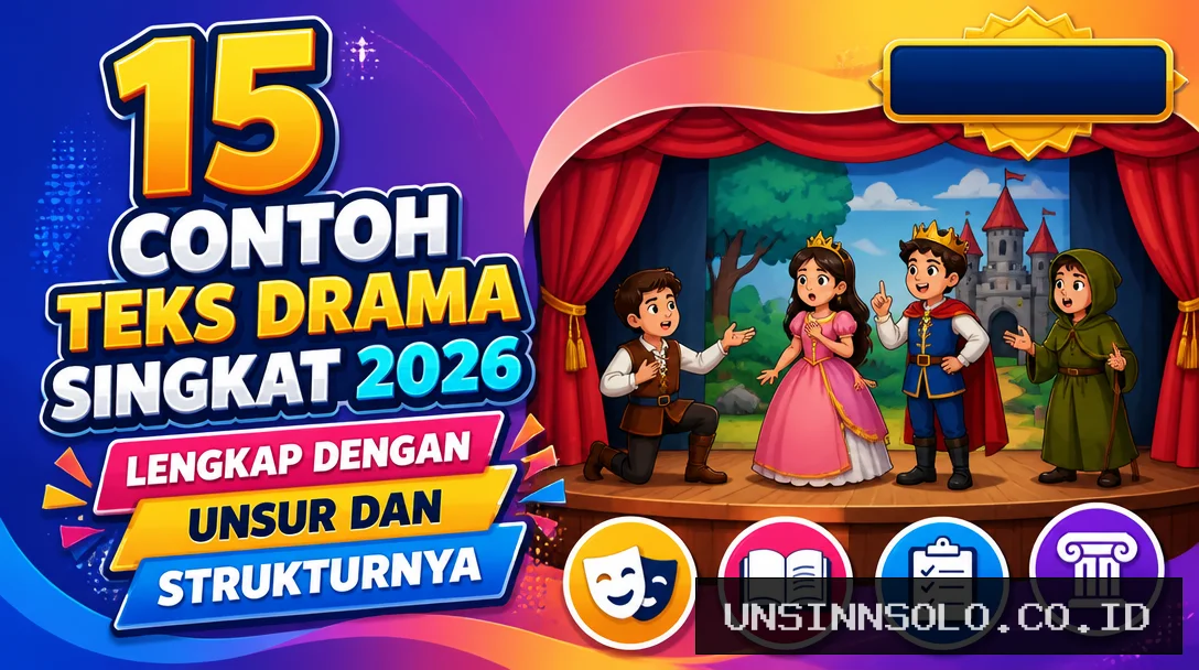 15 Contoh Teks Drama Singkat 2026, Lengkap dengan Unsur dan Strukturnya