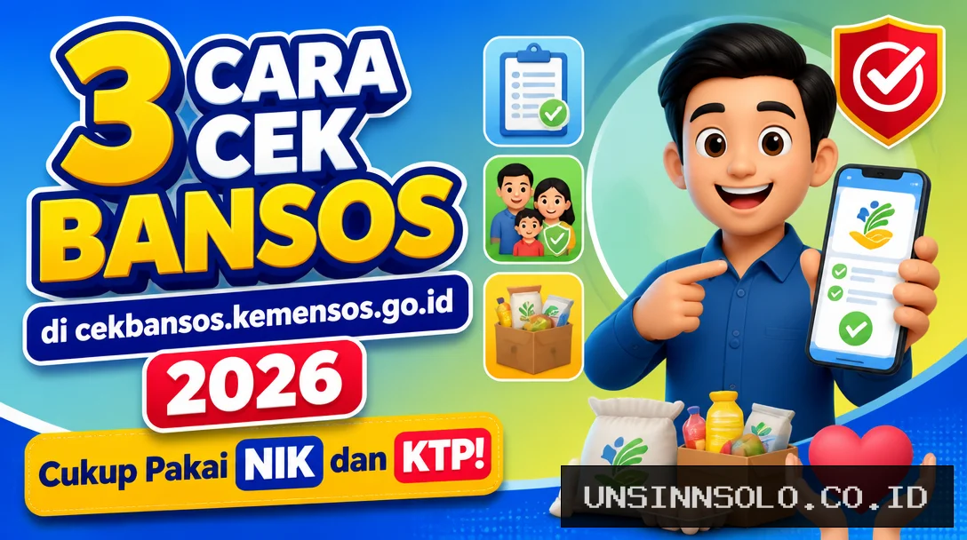 3 Cara Cek Bansos di cekbansos.kemensos.go.id 2026, Cukup Pakai NIK dan KTP!