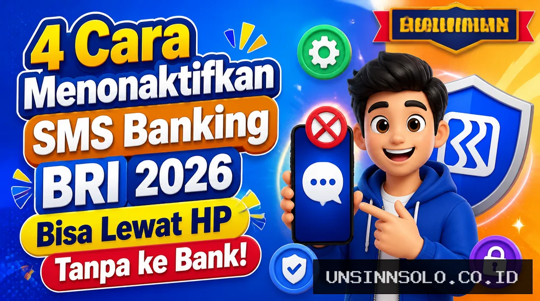 4 Cara Menonaktifkan SMS Banking BRI 2026, Bisa Lewat HP Tanpa ke Bank!