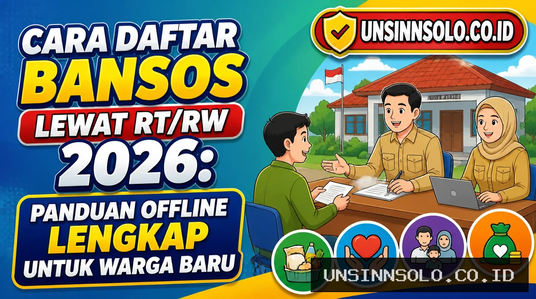 Cara Daftar Bansos Lewat RT/RW 2026: Panduan Offline Lengkap untuk Warga Baru